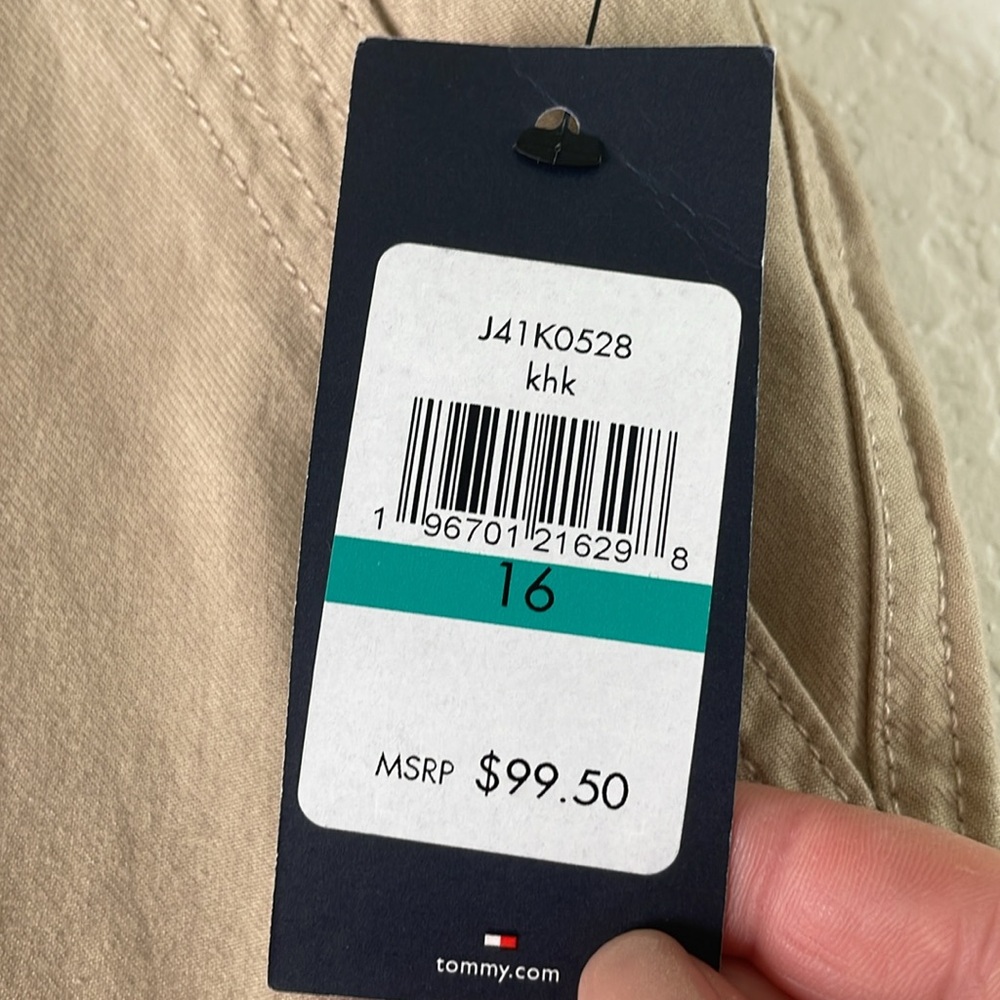 NWT Tommy Hilfiger Tan wide leg Pant SIZE 16 - Picture 5 of 9